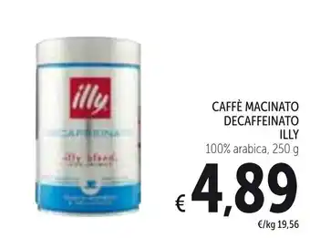 Spazio Conad Illy Caffè Macinato Decaffeinato 250g offerta