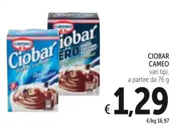 Spazio Conad Cameo Ciobar 76g offerta