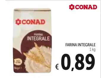 Spazio Conad Farina Integrale 1kg offerta