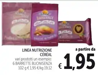 Spazio Conad Céréal Linea Nutrizione 102g offerta