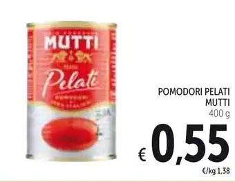 Spazio Conad Mutti Pomodori Pelati 400g offerta