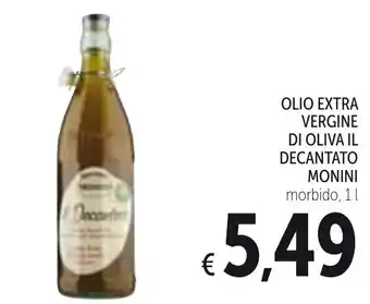Spazio Conad Monini Olio Extra Vergine Il Decantato 1l offerta