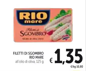 Spazio Conad Rio Mare Filetti di Sgombro 125g offerta