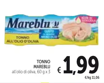 Spazio Conad Mareblu Tonno 60g x 3 offerta