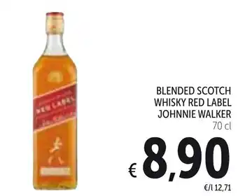 Spazio Conad Johnnie Walker Blended Scotch Whisky Red Label 70cl offerta