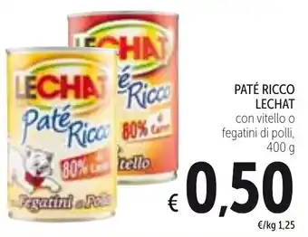 Spazio Conad Lechat Paté Ricco 400g offerta