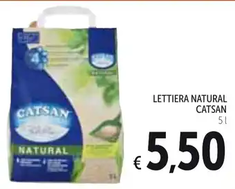 Spazio Conad Catsan Lettiera Natural 5l offerta