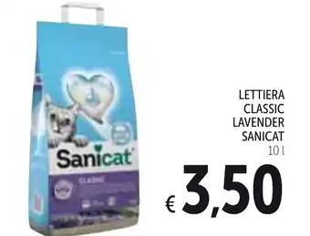 Spazio Conad Sanicat Lettiera Classic Lavender 10l offerta