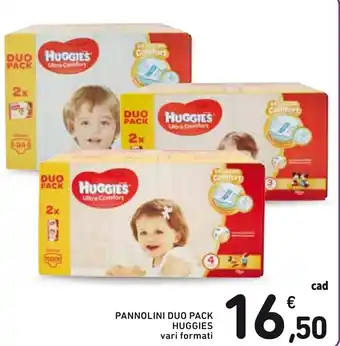 Spazio Conad Huggies Pannoli Duo Pack offerta