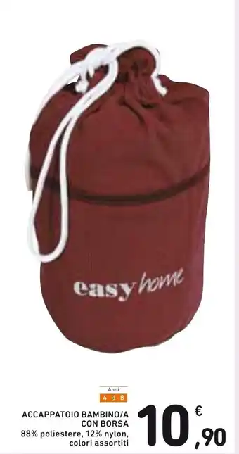 Easy Home Accappatoio Bambino/A con Borsa