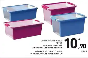 Spazio Conad Keter Contenitore BI-Box offerta