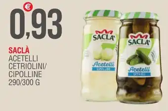 Caramico SACLÀ ACETELLI CETRIOLINI/ CIPOLLINE 290/300 G offerta
