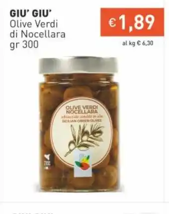 Prezzemolo e Vitale Giu' Giu' Olive Verdi di Nocellara gr 300 offerta