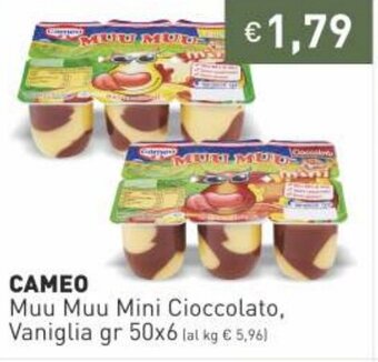 Prezzemolo e Vitale Cameo Muu Muu Mini Cioccolato, Vaniglia gr 50x6 offerta