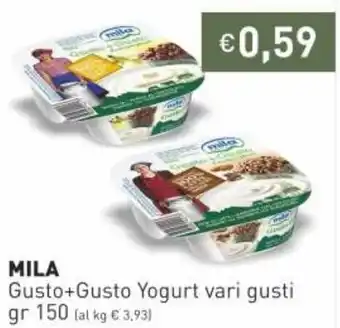 Prezzemolo e Vitale Mila Gusto+Gusto Yogurt vari gusti gr 150 offerta