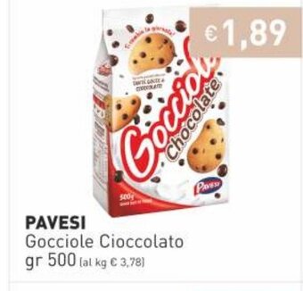Prezzemolo e Vitale Pavesi Gocciole Cioccolato gr 500 offerta