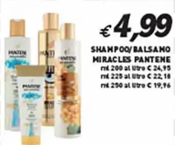 Coal SHAMPOO/BALSAMO MIRACLES PANTENE ml 200 offerta