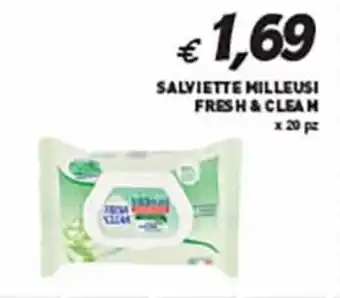 Coal SALVIETTE MILLEUSI FRESH & CLEAN x 20 pz offerta