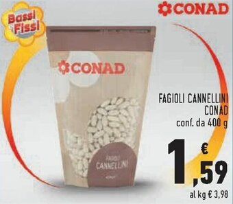 Conad Fagioli Cannellini Conad 400 g offerta