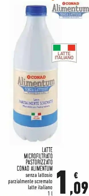 Conad Conad Alimentum Latte Microfiltrato Pastorizzato offerta