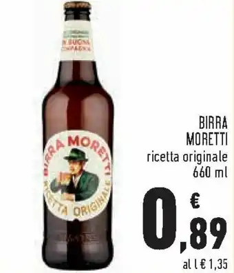 Conad Moretti Birra Ricetta Originale 660 ml offerta
