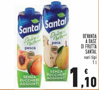 Conad Santal Bevanda A Base Di Frutta vari tipi 1 l offerta