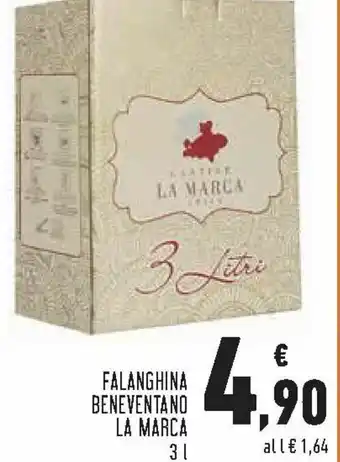 Conad La Marca Falanghina Beneventano 3 l offerta