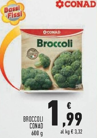 Conad Broccoli Conad 600 g offerta