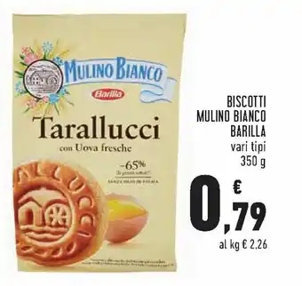 Conad Mulino Bianco Barilla Biscotti vari tipi 350 g offerta