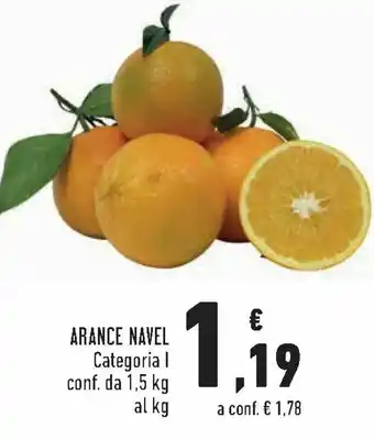 Conad Arance Navel 1,5 kg offerta