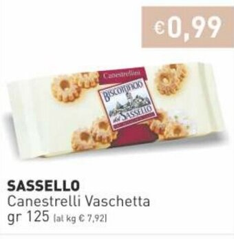Sassello Canestrelli Vaschetta 125gr