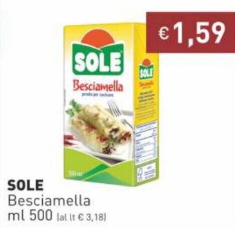 Prezzemolo e Vitale Sole Besciamella 500ml offerta