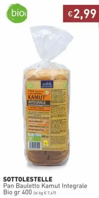 Prezzemolo e Vitale Sottolestelle Pan Bauletto Kamut Integrale Bio 400gr offerta
