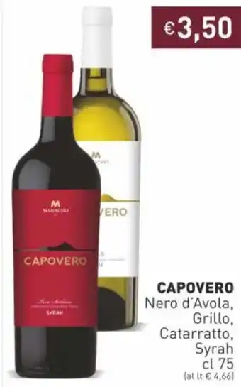 Prezzemolo e Vitale Capovero Nero d'Avola, Grillo, Catarratto, Syrah 75cl offerta