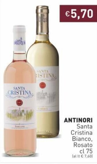 Antinori Santa Cristina Bianco, Rosato 75cl
