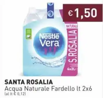 Prezzemolo e Vitale Santa Rosalia Acqua Naturale Fardello 2x6lt offerta
