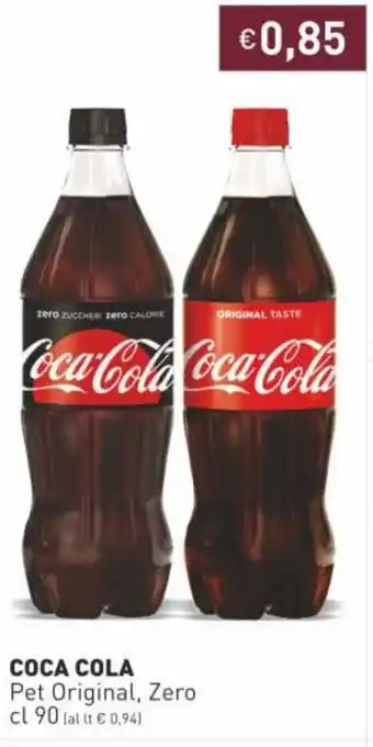 Prezzemolo e Vitale Coca-Cola Pet Original, Zerp 90cl offerta