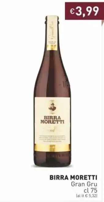 Prezzemolo e Vitale Birra Moretti Gran Gru 75cl offerta