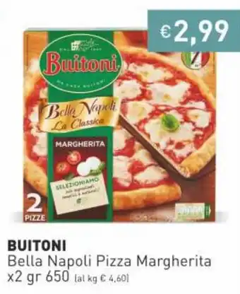 Prezzemolo e Vitale Buitoni Bella Napoli Pizza Margherita x2 650gr offerta