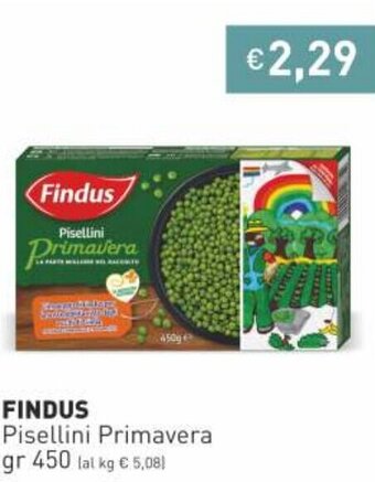 Prezzemolo e Vitale Findus Pisellini Primavera 450gr offerta