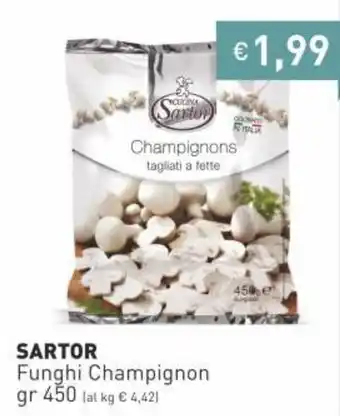 Prezzemolo e Vitale Sartor Funghi Champignon 450gr offerta