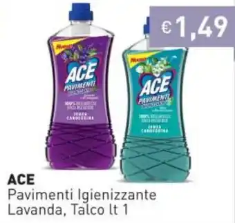 Prezzemolo e Vitale Ace Pavimenti Igienizzante Lavanda, Talco 1lt offerta