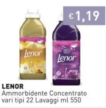 Prezzemolo e Vitale Lenor Ammorbidente Concentrato 22 lavaggi 550ml offerta
