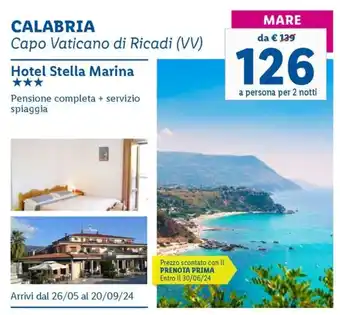 Lidl Viaggi Hotel Stella Marina offerta