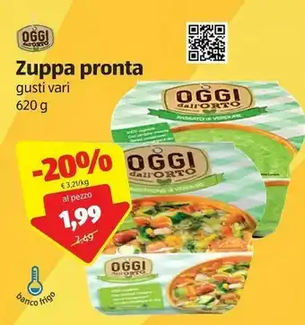 ALDI Oggi Dall' Orto Zuppa Pronta offerta