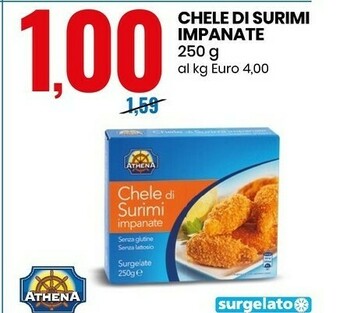 Eurospin Athena Chele Di Surimi Impanate offerta
