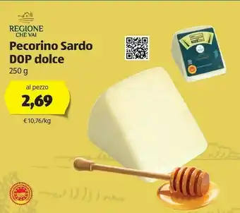 ALDI Regione che vai Pecorino Sardo DOP Dolce offerta