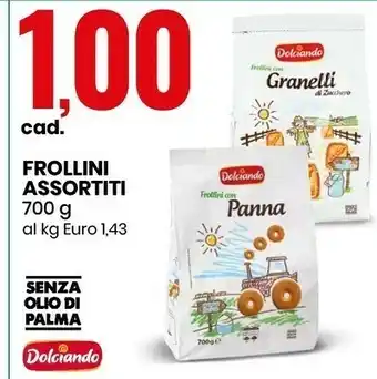 Eurospin Dolciando Frollini Assortiti offerta