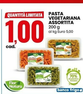 Eurospin Fior di natura Pasta Vegetariana Assortita offerta