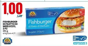 Eurospin Athena Fishburger Di Filetto Di Merluzzo offerta